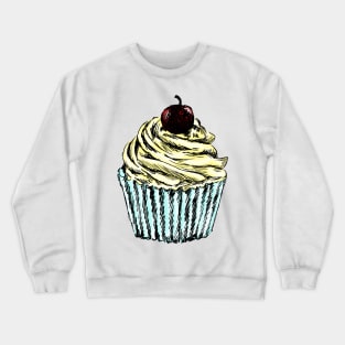 Cupcake Image Crewneck Sweatshirt